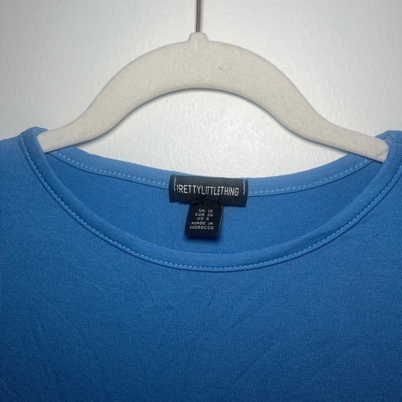 Blue Long Sleeve Dress - Picture 2 of 4